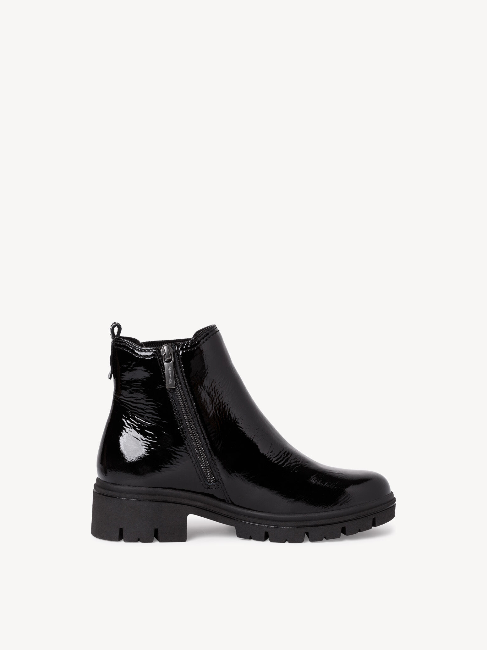 Bottine Chelsea en cuir - noir