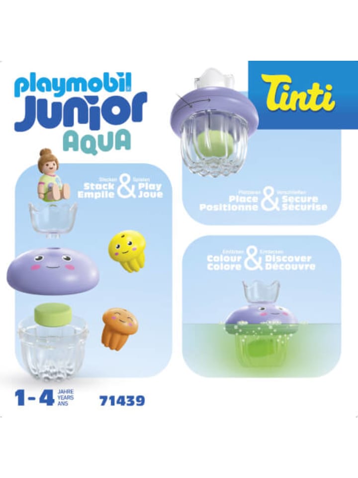 Playmobil Spielfigur Set 1.2.3 Aqua & Tinti: Bunte Quallenfamilie günstig kaufen onesize