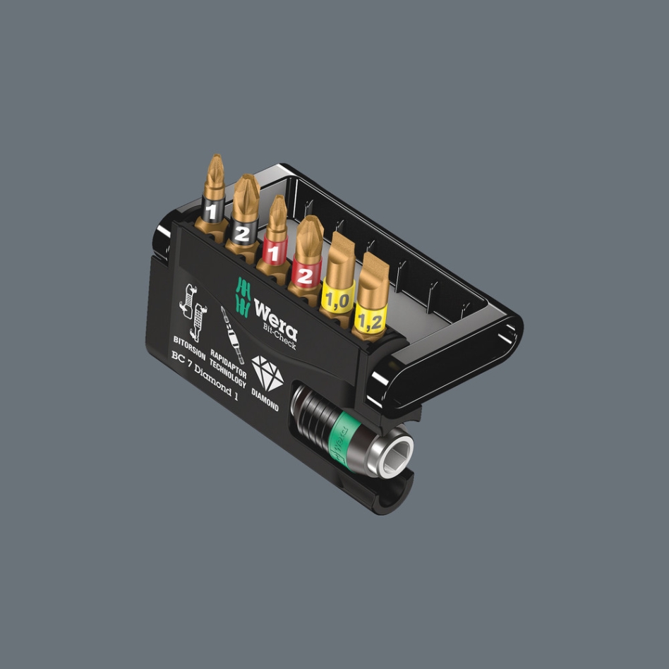 Wera 05073419001 Bit-Check 7 Diamond 1 SB, 7-delig