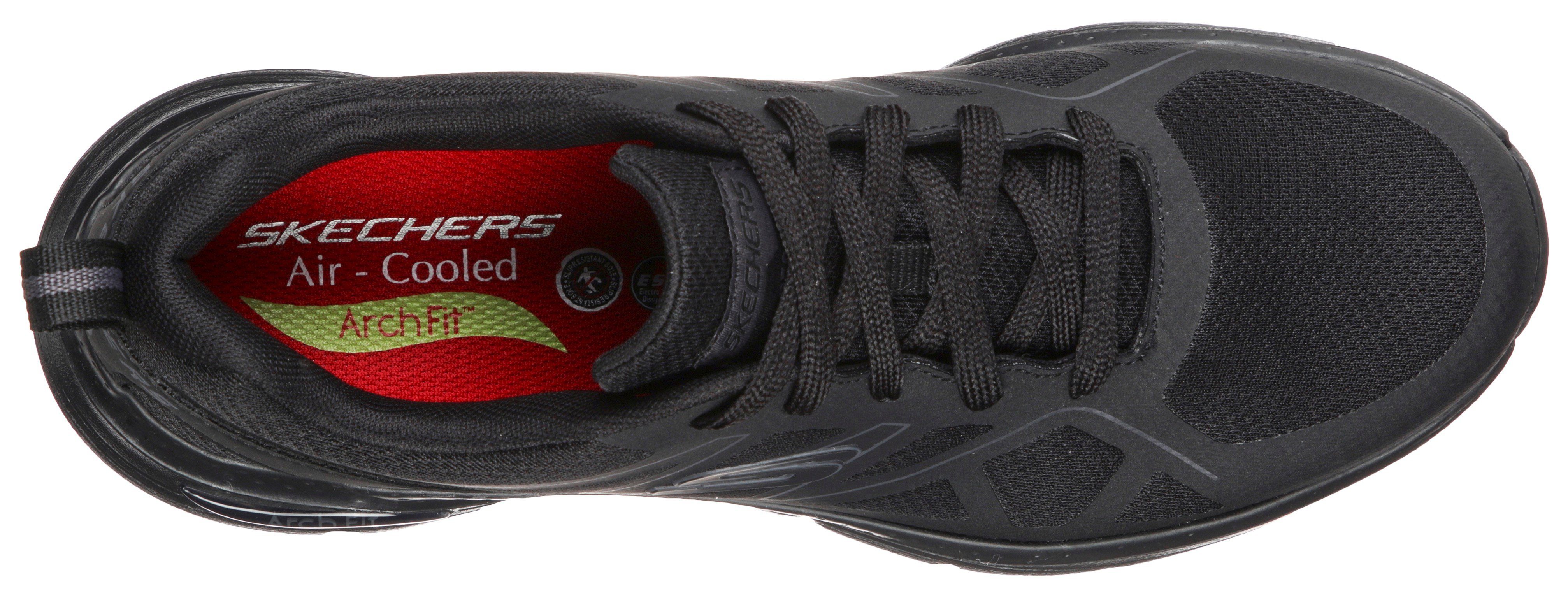 Skechers ARCH FIT SR Berufsschuh mit gepolstertem Schaftrand