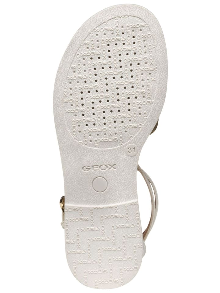 Geox Sandalen in Weiß/Gold günstig kaufen