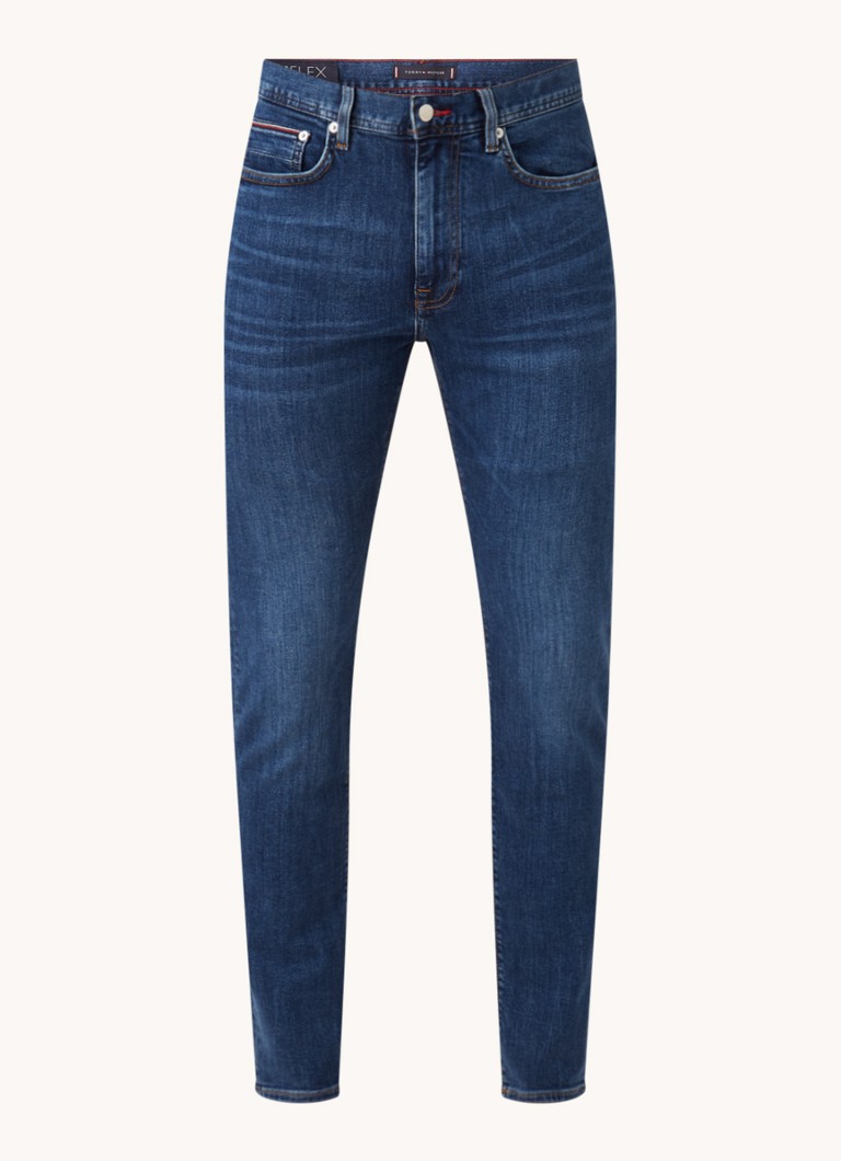 Obcisłe jeansy Tommy Hilfiger Bleecker, w ciemnym odcieniu.