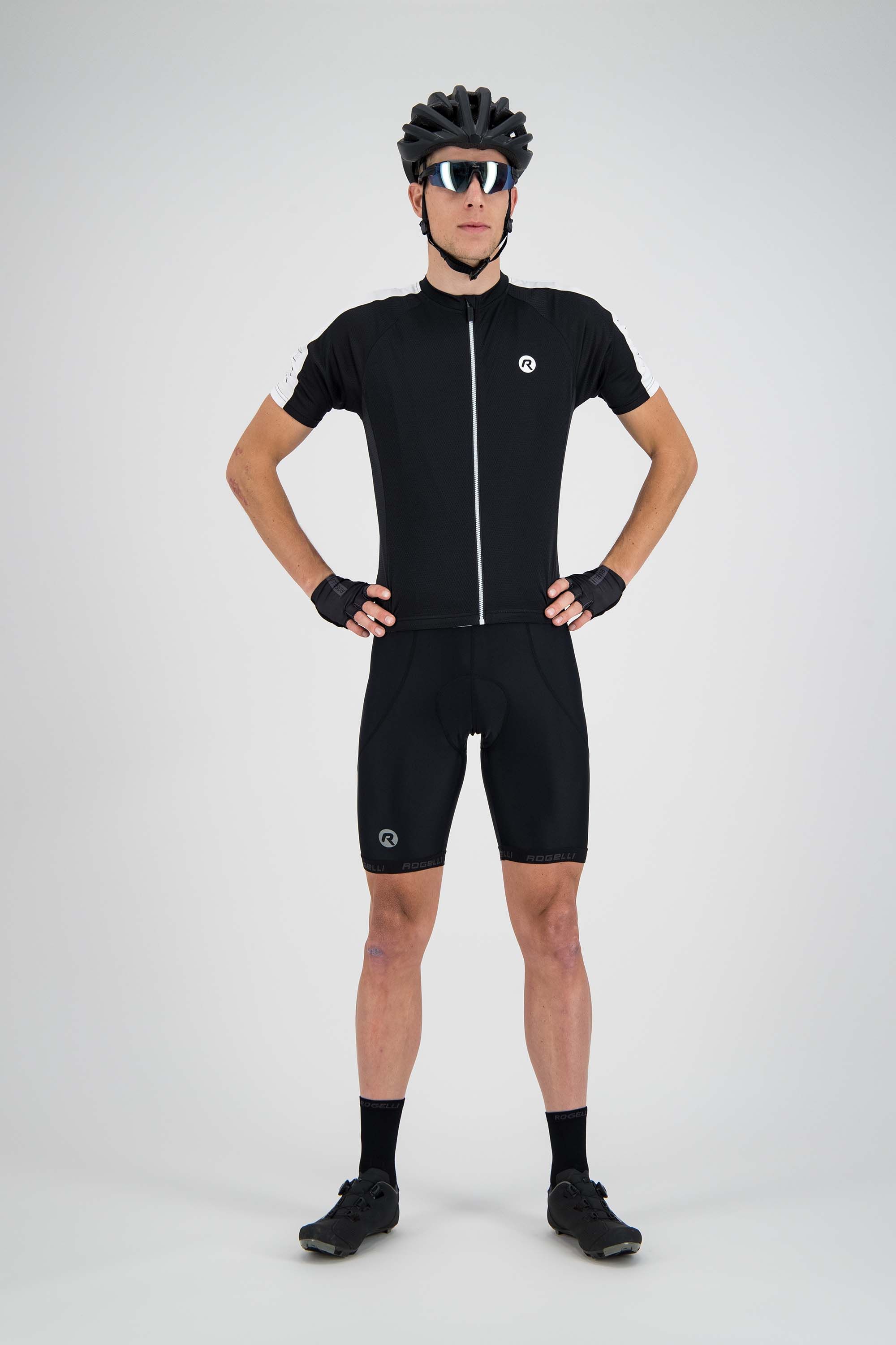 Rogelli Explore Black White Herren Radtrikot