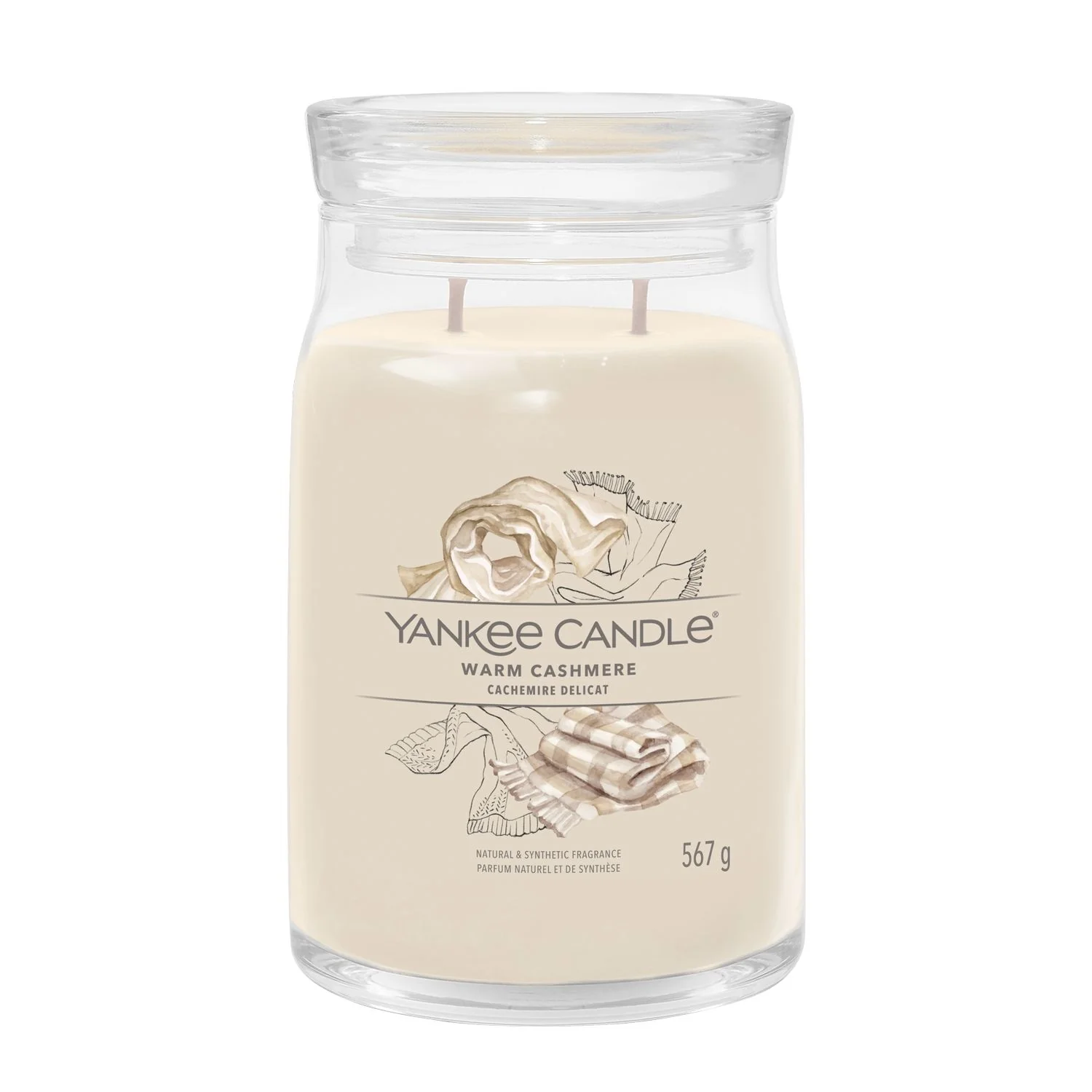 Signature Jar Candles Warm Cashmere - Candela Profumata