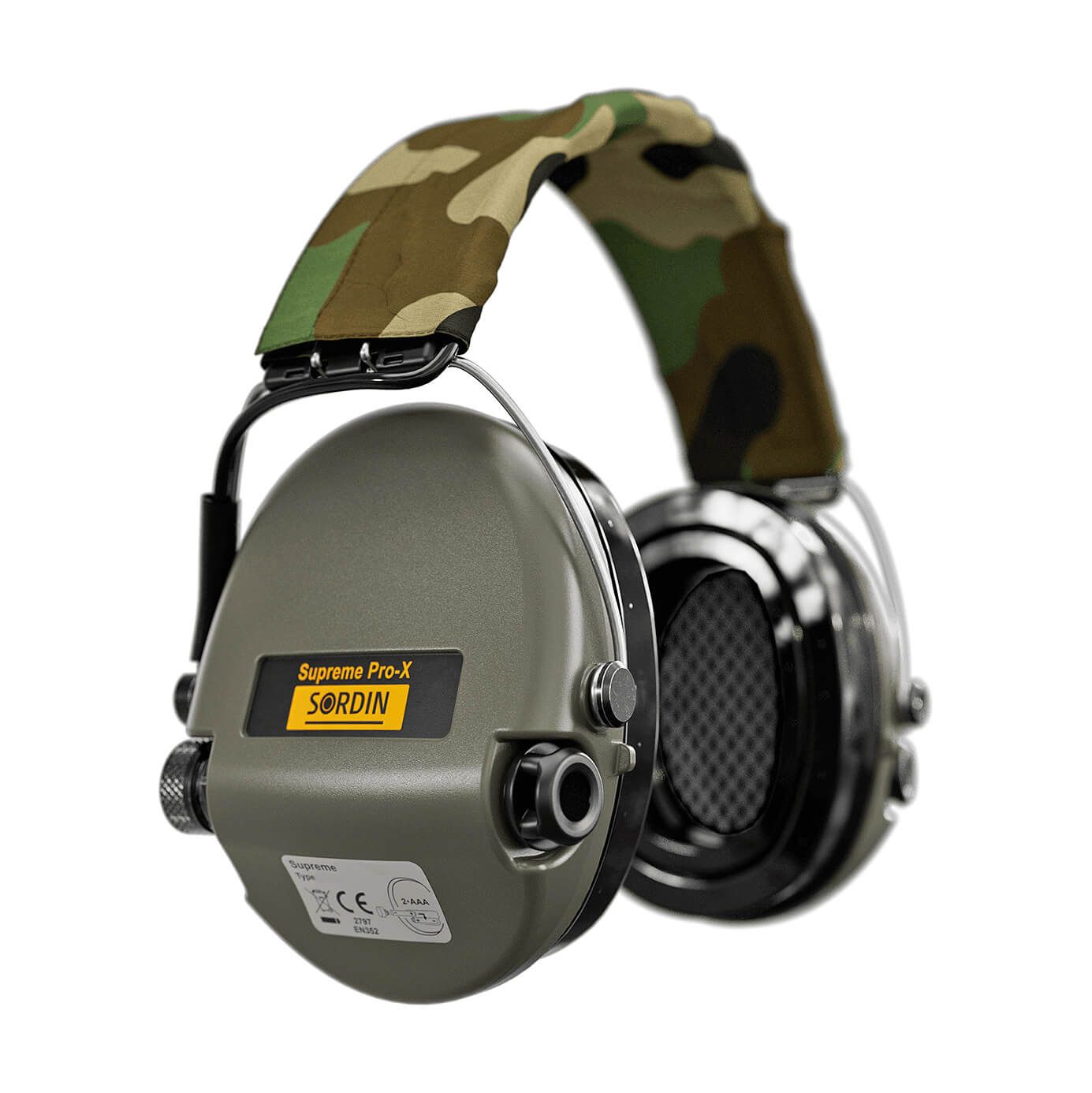 Gehörschutz Supreme Pro-X Camo mit Gelkissen