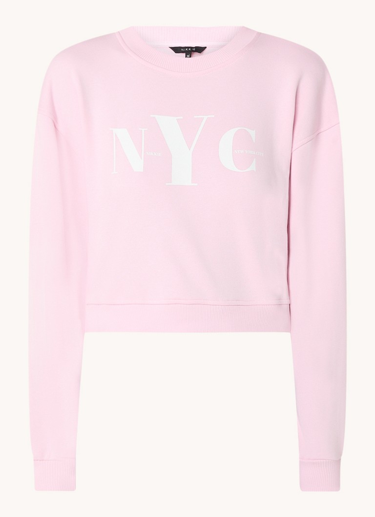 Maglione corto stampato NIKKIE NYC