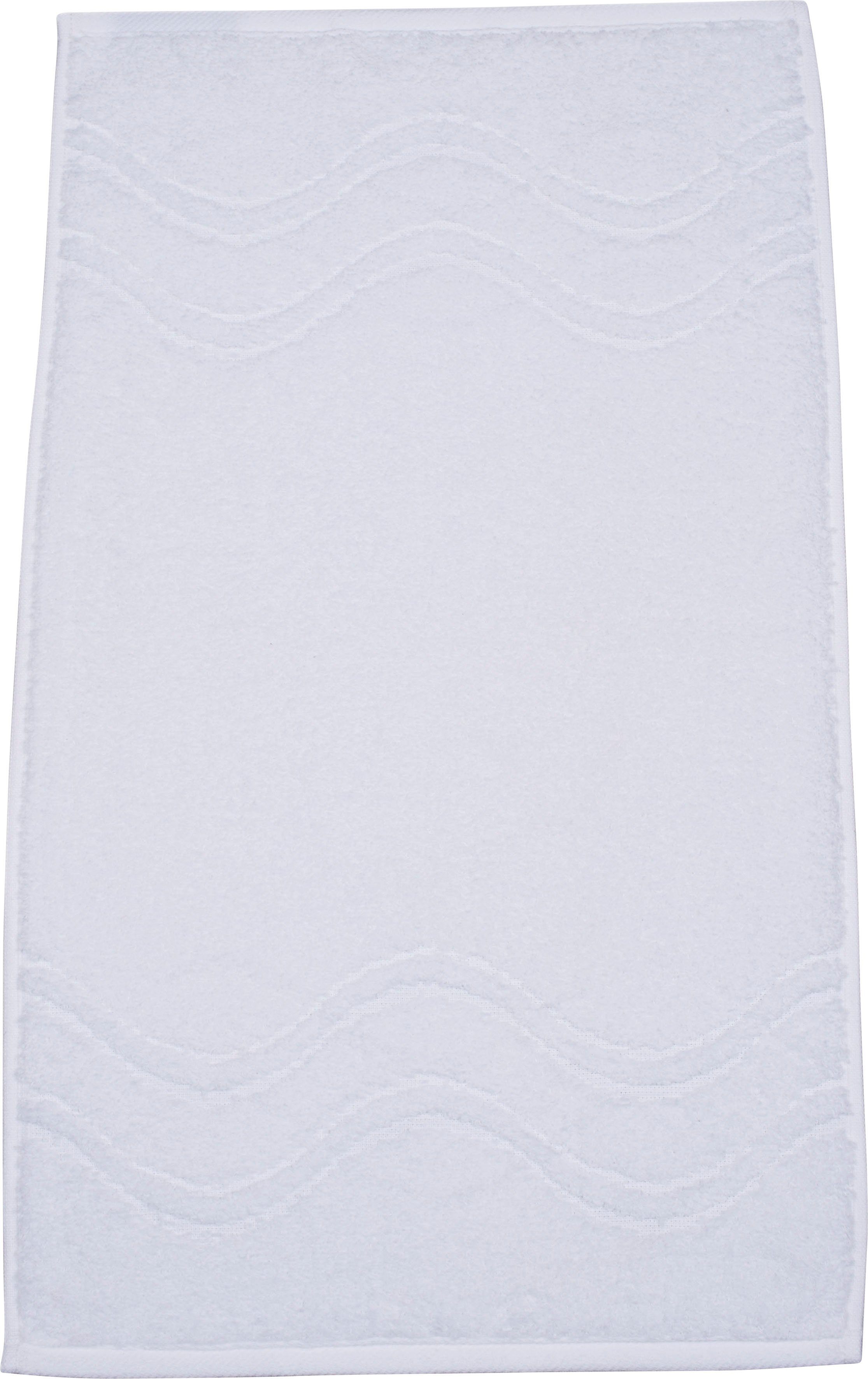 ROSS Gästehandtuch Cashmere feeling, Frottier (6-St), mit Wellen-Bordüre