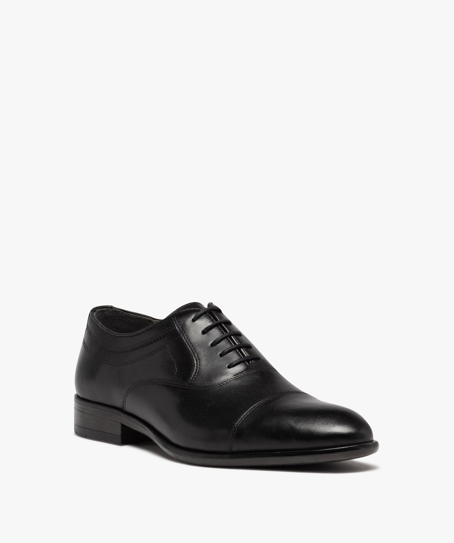 Derbies homme classiques dessus en cuir uni - Taneo noir | GEMO