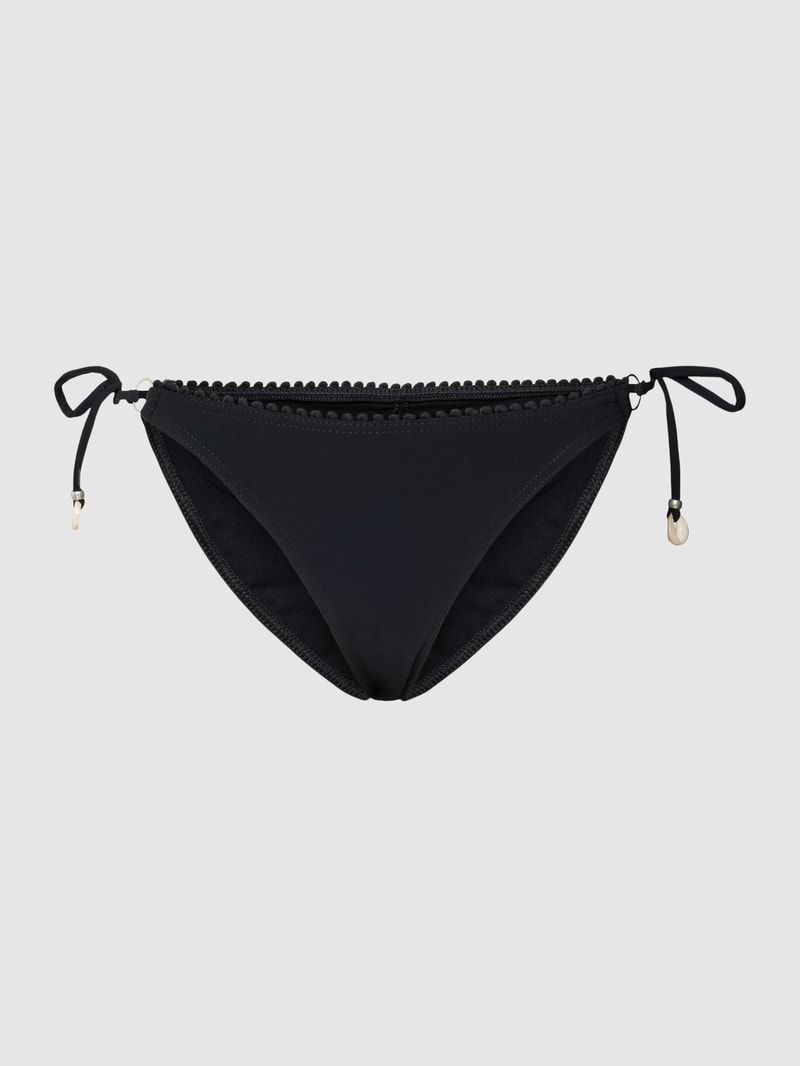 Bikini-Slip mit Schleifen-Detail Modell 'DREA' in schwarz