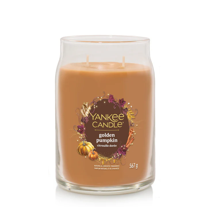 Signature Jar Candles Golden Pumpkin - Candela Profumata