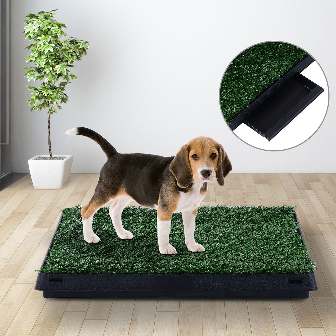 PawHut Hundetoilette Hundeklo Welpentoilette Welpenklo Hunde WC Kunstgras 3 Typ