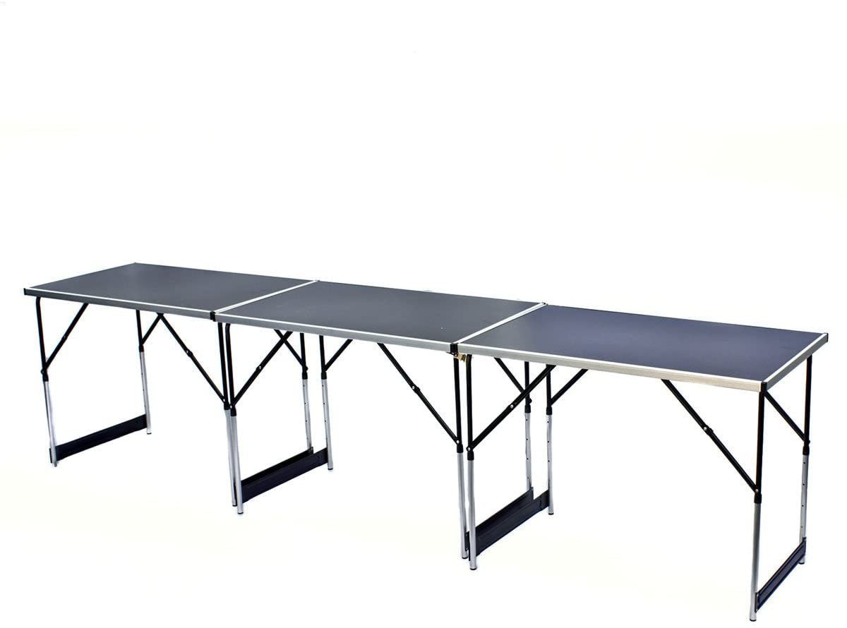 Goods+Gadgets Klapptisch Camping-Tisch Mehrzwecktisch (Markttisch Tapeziertisch), Klappbarer Multifunktionstisch