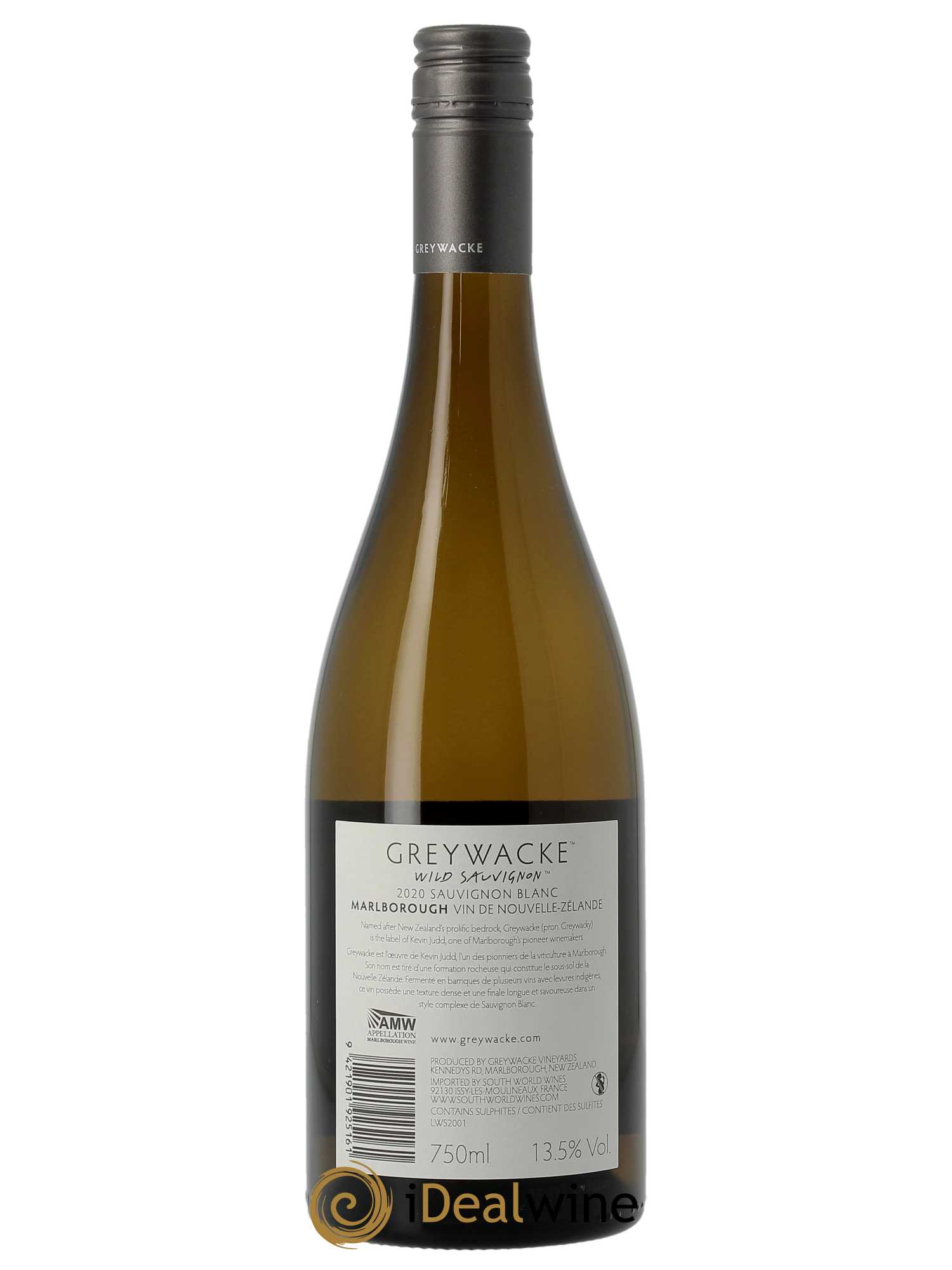 Marlborough Greywacke Wild Sauvignon  2020 - Lot de 1 Bouteille