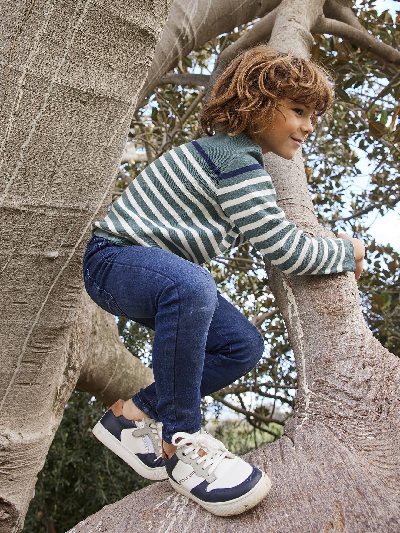Jean slim Superflex garçon super extensible denim brut