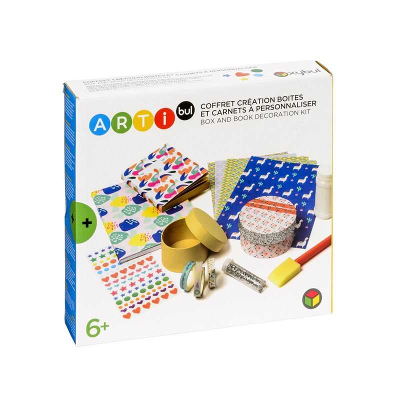 Coffret création boites et carnets à personnaliser Oxybul