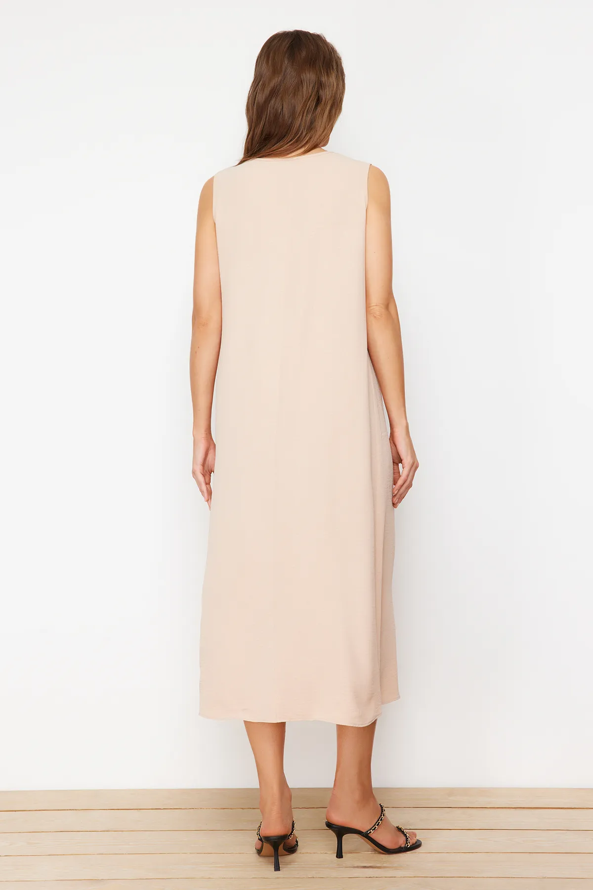 Trendyol Modest  Steinbraunes 2er-Pack Unterwäschekleid mit gewebtem Aerobin-Futter TCTSS23EB00146
