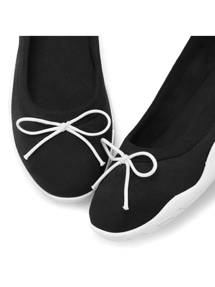 LASCANA Ballerina in schwarz günstig kaufen