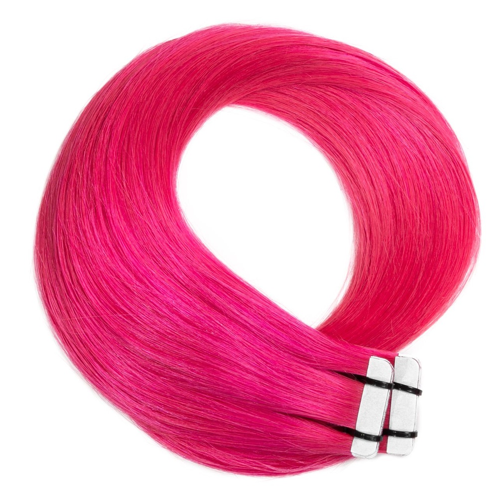 hair2heart Extensions adhésives Premium cheveux naturels #rose extensions