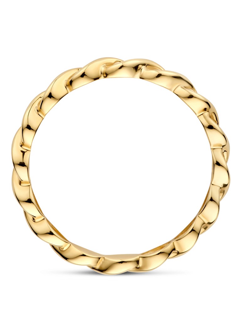 Blush Ring of 14 carat yellow gold with cubic zirconia 1259YZI