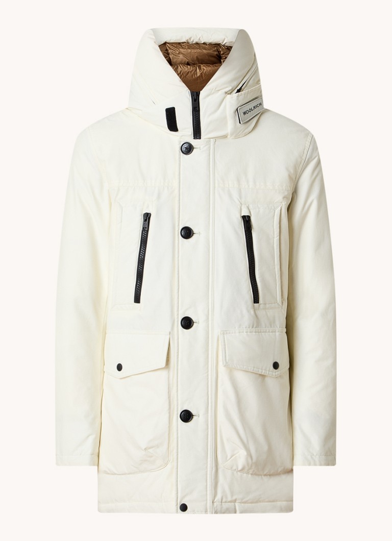 Woolrich Arctic stepēta parka ar dūnu pildījumu un noņemamu kapuci