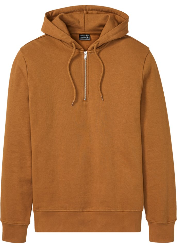 Kapuzensweatshirt mit Reißverschlussöffnung
