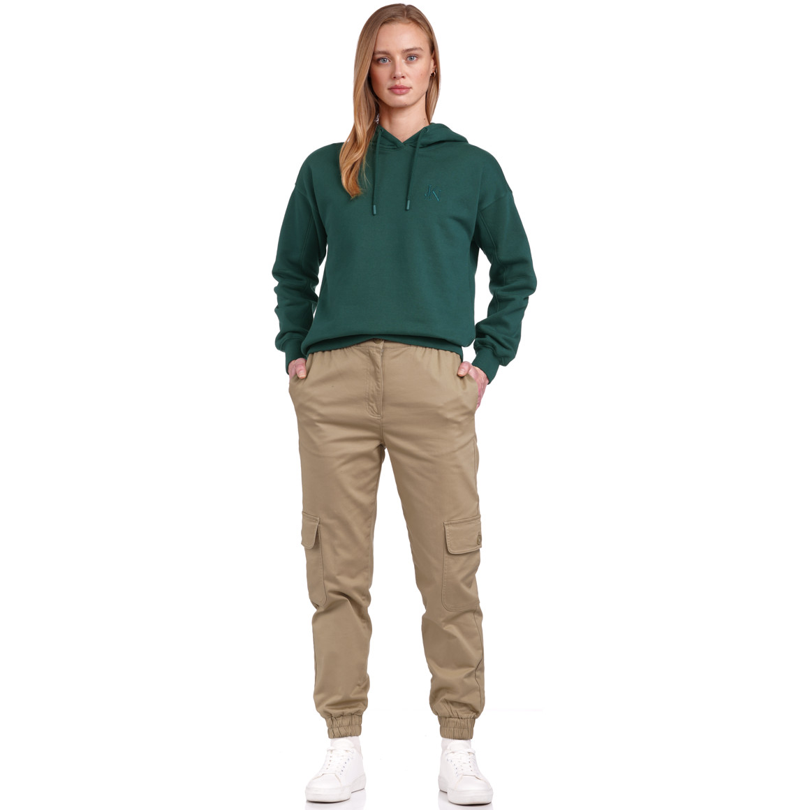 Damen Hoodie mit Stickerei