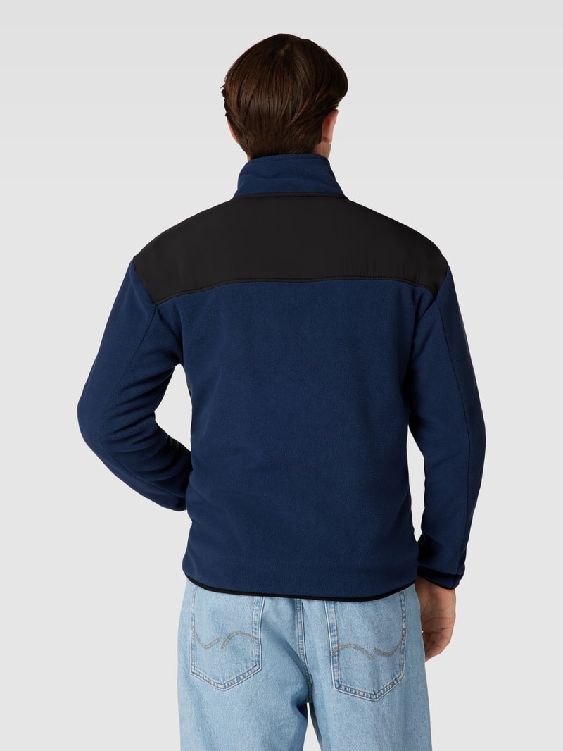 Sweatjacke mit Stehkragen in royalblau