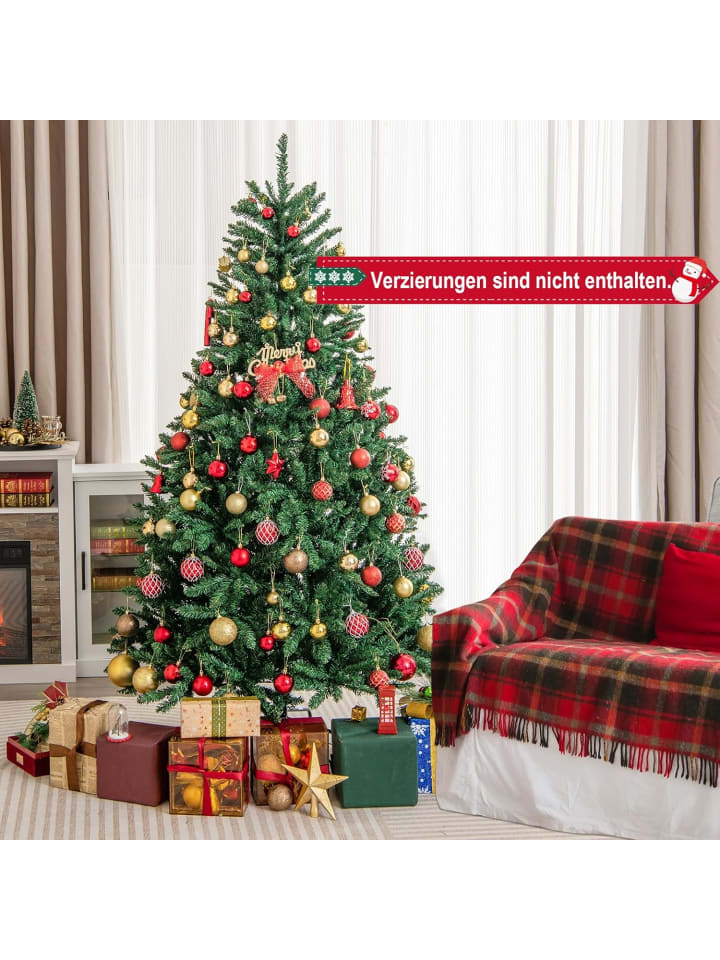 COSTWAY 225cm Weihnachtsbaum Christbaum in Grün günstig kaufen onesize