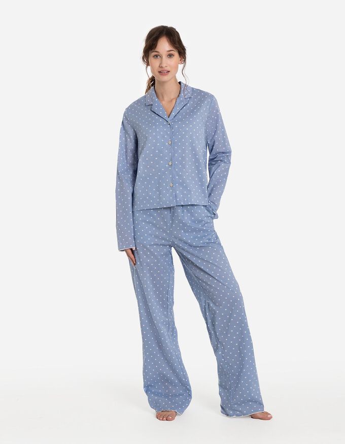 Pyjama Set aus Shirt und Hose - Baumwolle