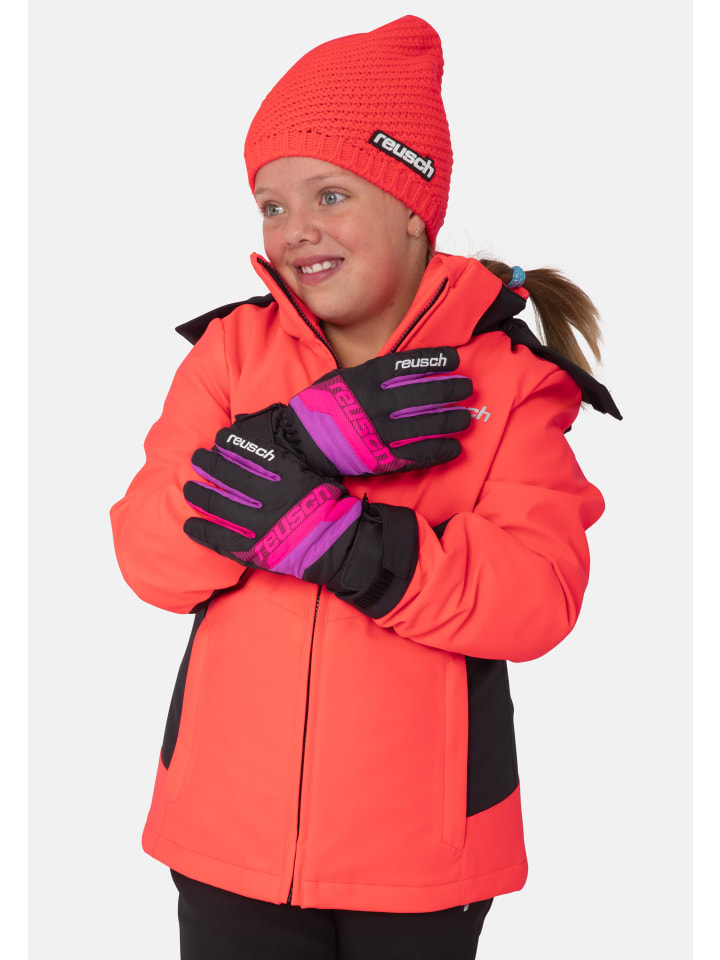 Reusch Fingerhandschuh Dario R-TEX XT Junior in black/pink glo günstig kaufen