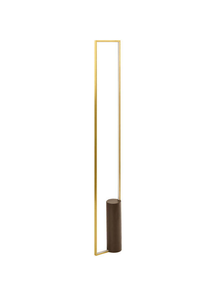 Beliani Stehleuchten PATRICIO in Gold/Braun - (W) 20 x (H) 140 x (L) 10 cm günstig kaufen onesize