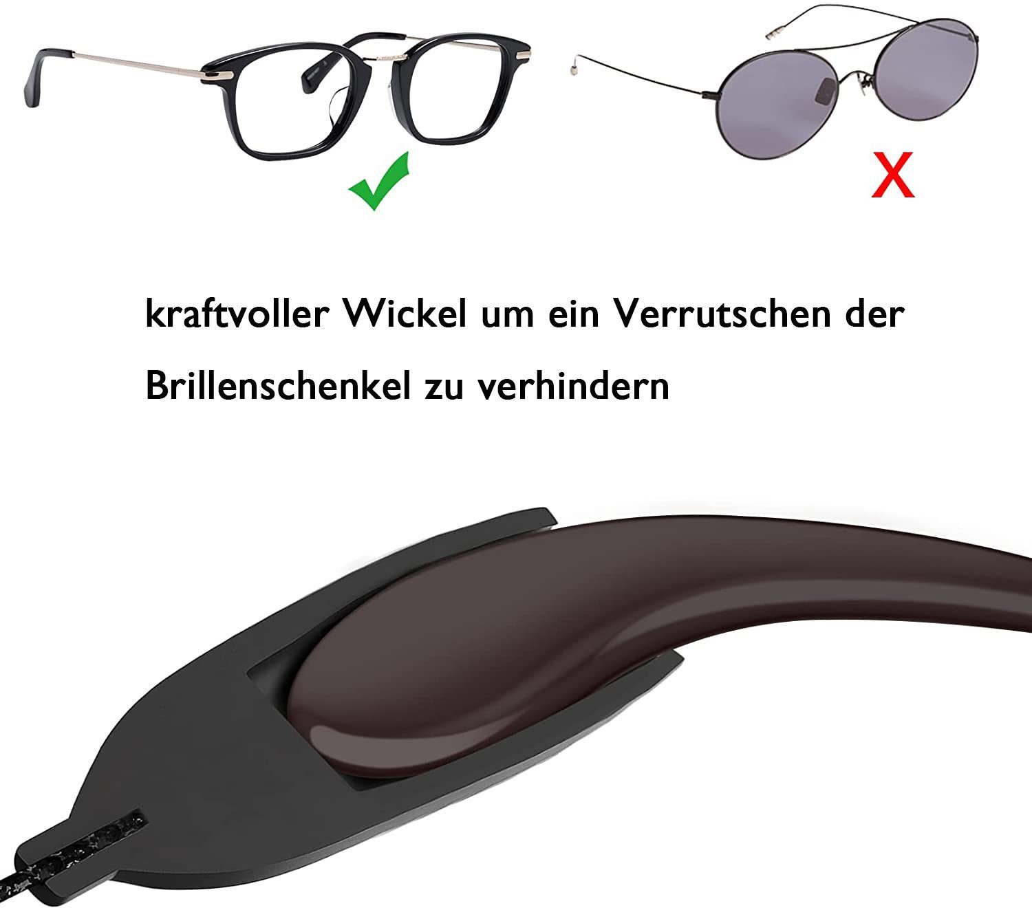 zggzerg Brillenkette Brillenband,Brillenhalter geeignet für Sport & Freizeit,Wasserfest
