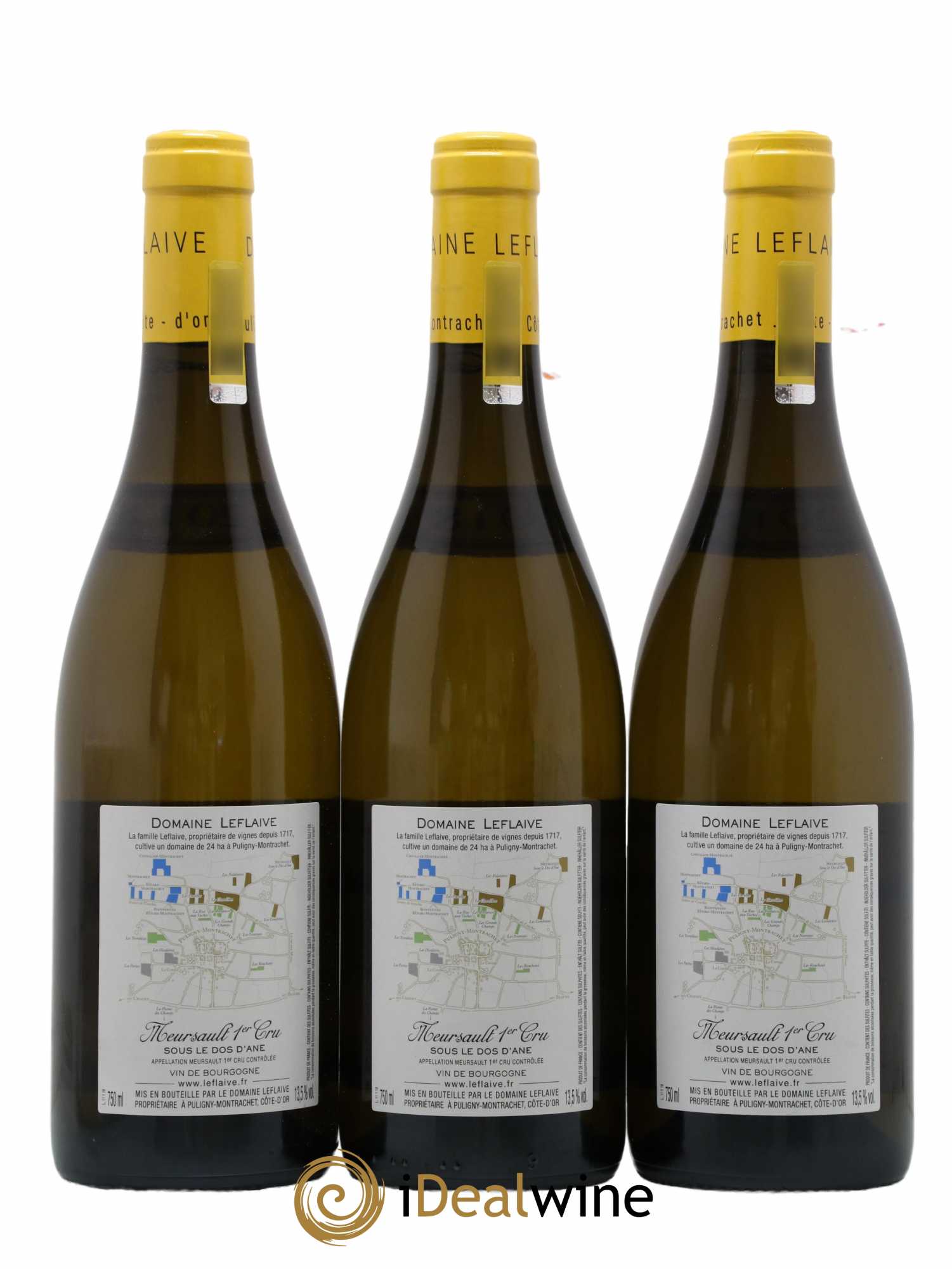 Meursault 1er Cru Sous le Dos d'Ane Leflaive (Domaine)  2018 - Lot de 3 Bouteilles