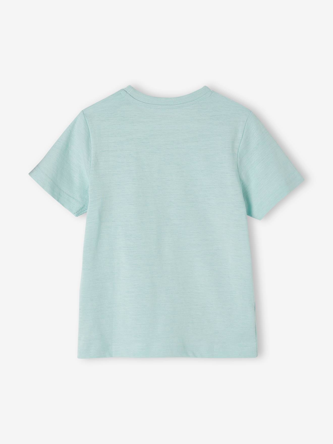 Vertbaudet Jungen T-Shirt BASIC, personalisierbar Oeko-Tex - türkis