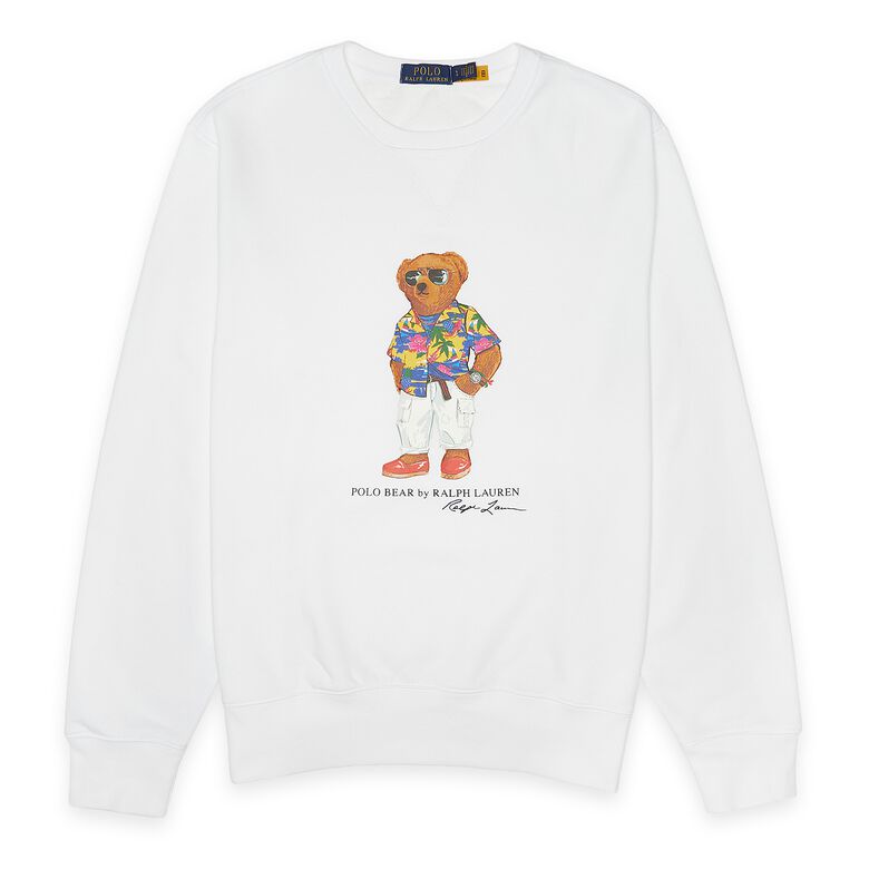 Polo Ralph Lauren Sweatshirt Beach Club Bear white