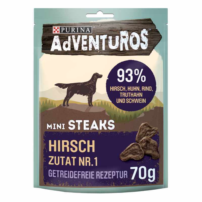 Adventuros Snacks Adventuros Mini Steaks Hirsch 7x70g