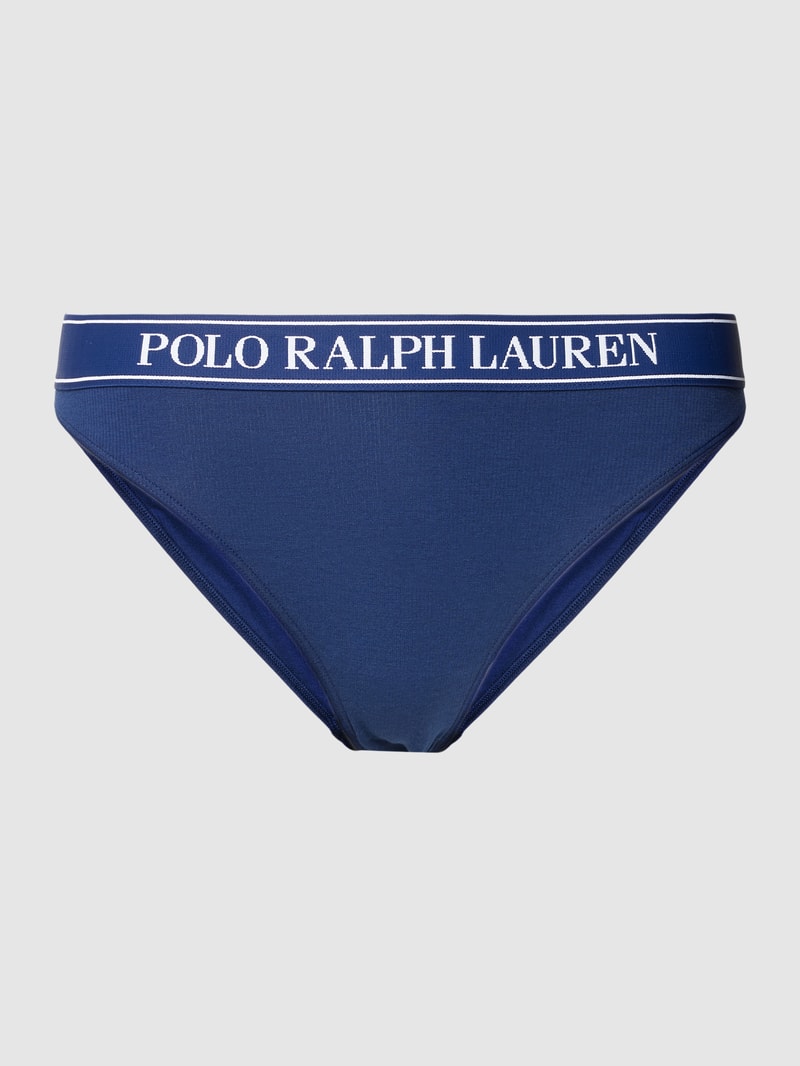 Slip mit elastischem Bund in marineblau