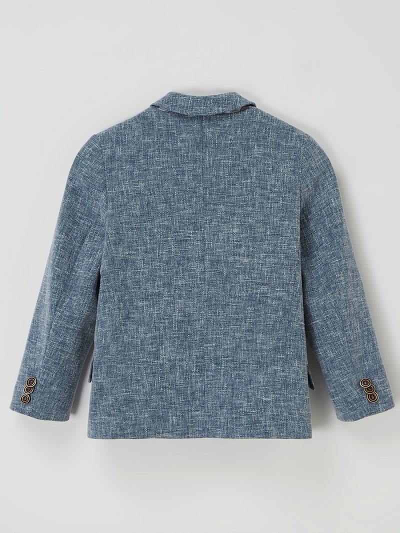 Blazer mit Webstruktur in blau