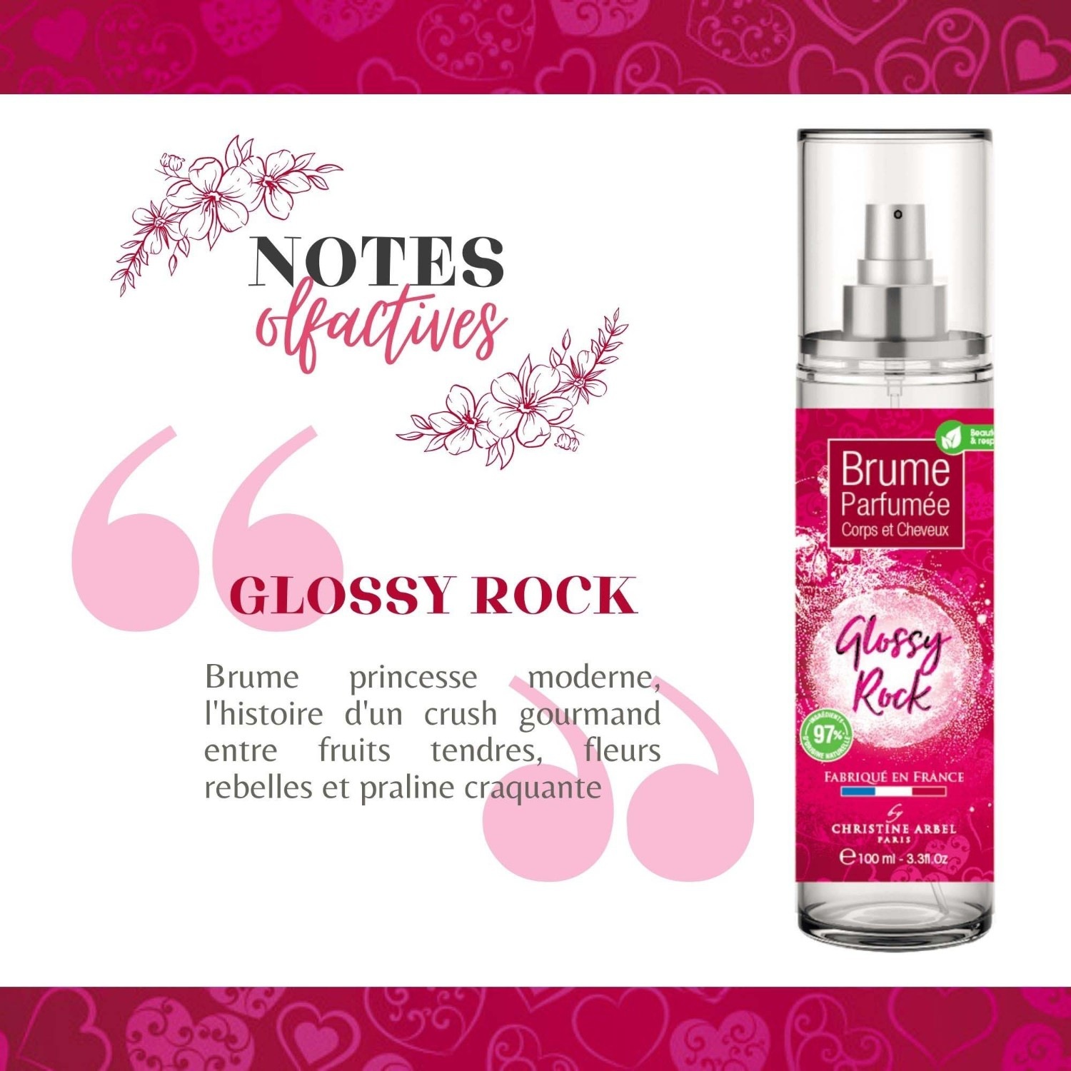 Christine Arbel Glossy Rock mgiełka do ciała i włosów 100ml
