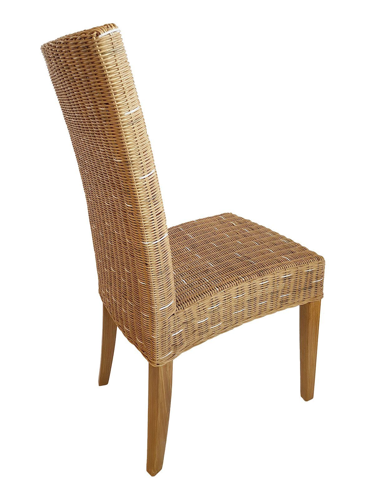 Minara Rattanstuhl Esszimmer Stühle Rattanstühle Wintergarten Korbstühle Cardine 6 Stück