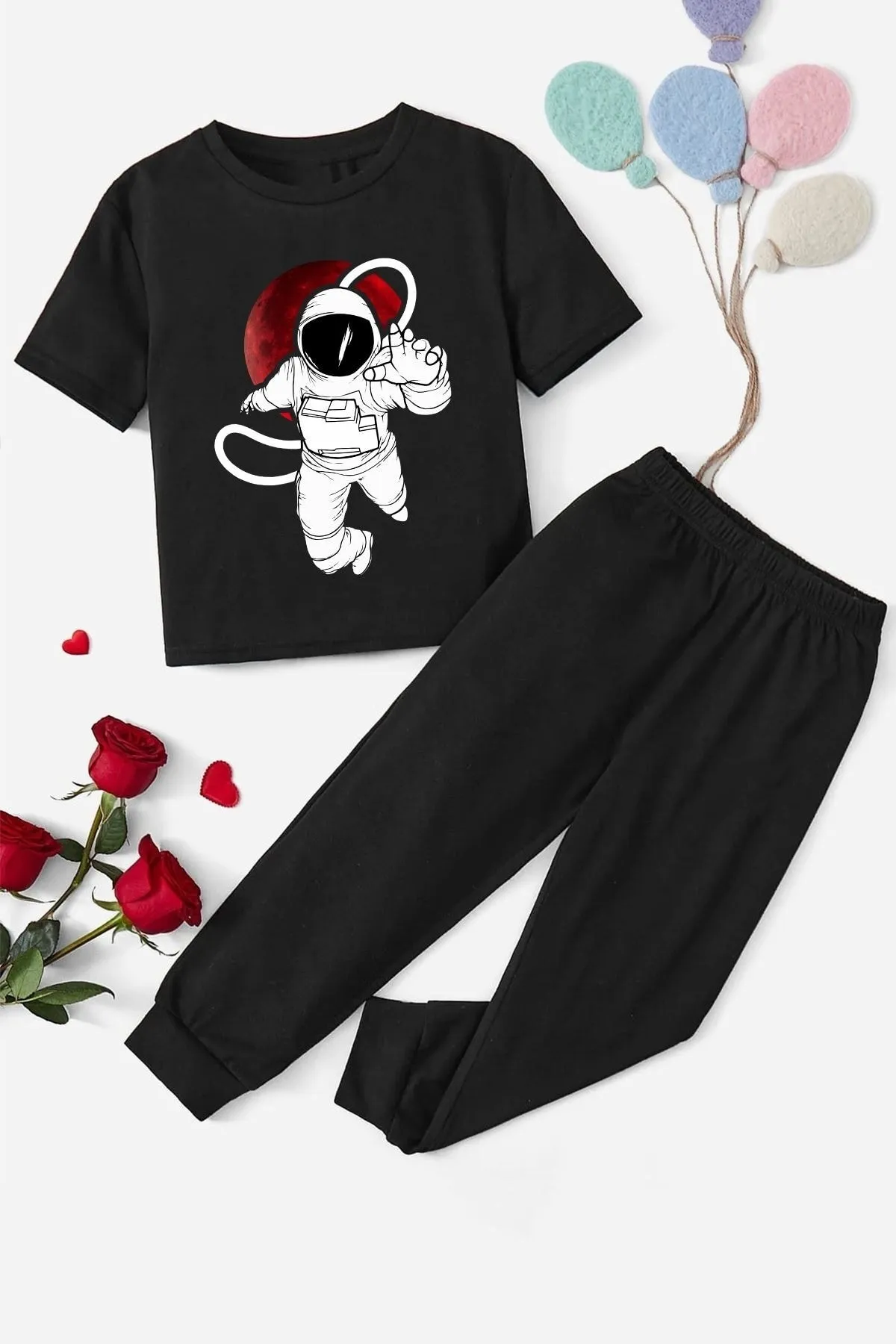 uyguntarz  Kids Nasa Bottom – Top-Trainingsanzug-Set