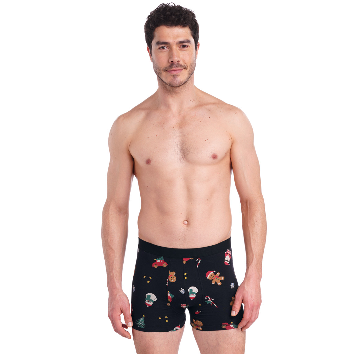 3 Herren Retroshorts im X-Mas-Look