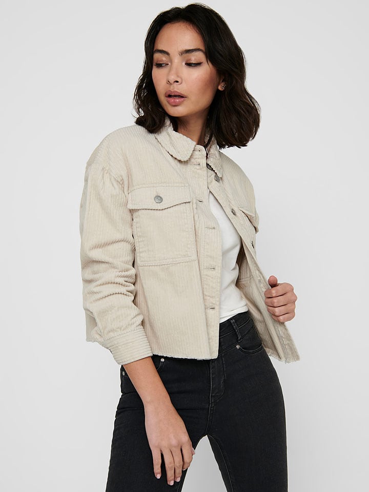 ONLY Jeansjacke in Beige günstig kaufen