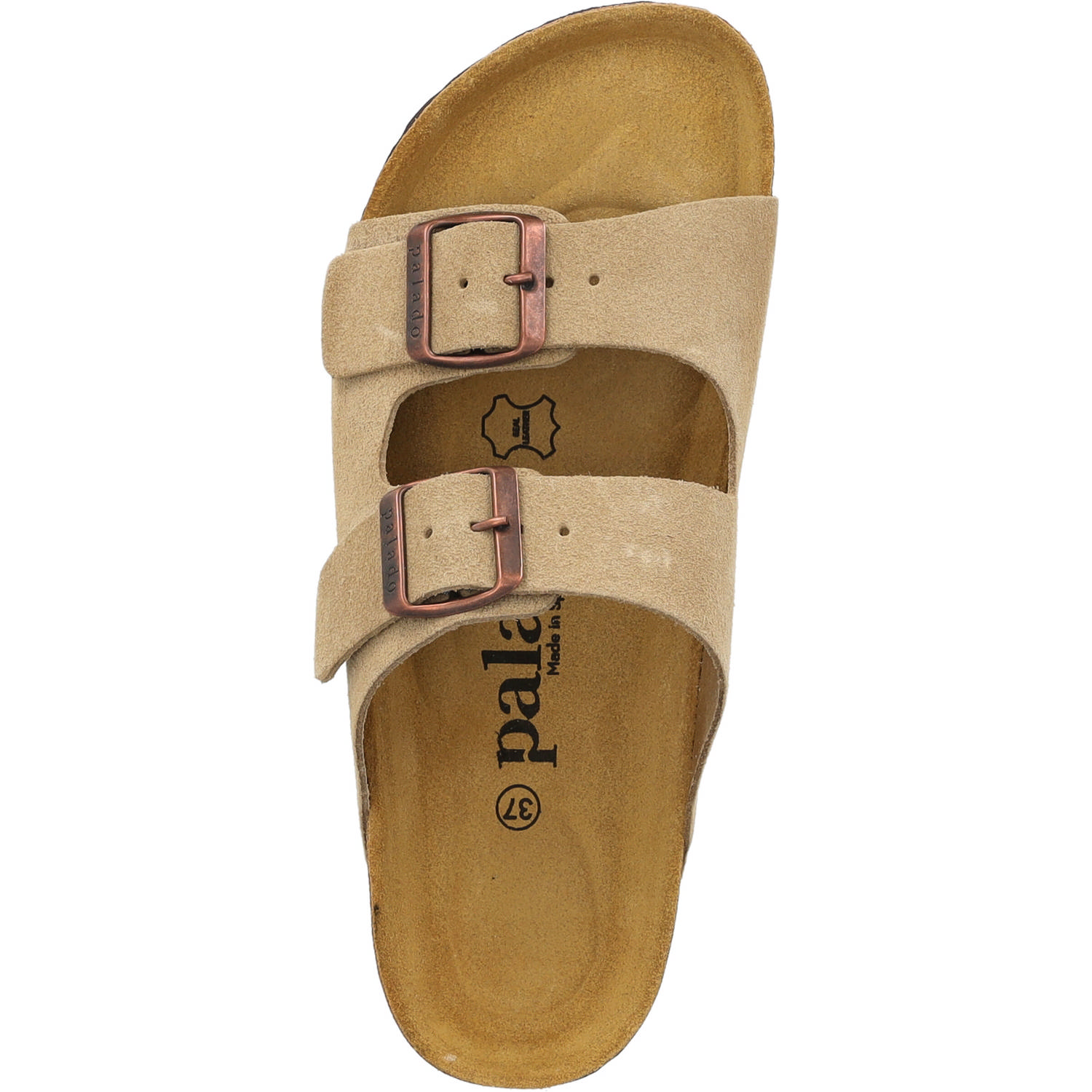 Palado Korfu Premium Leather Herren, Pantoletten, Herren, Cappuccino