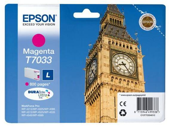 Epson T7033 Original Tintenpatrone C13T70334010 Magenta