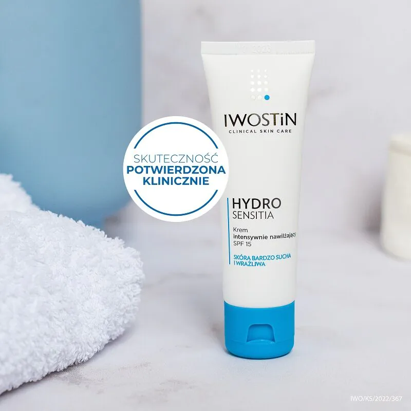 Iwostin Hydro Sensitia intenzivno hidratantna krema za lice SPF 15