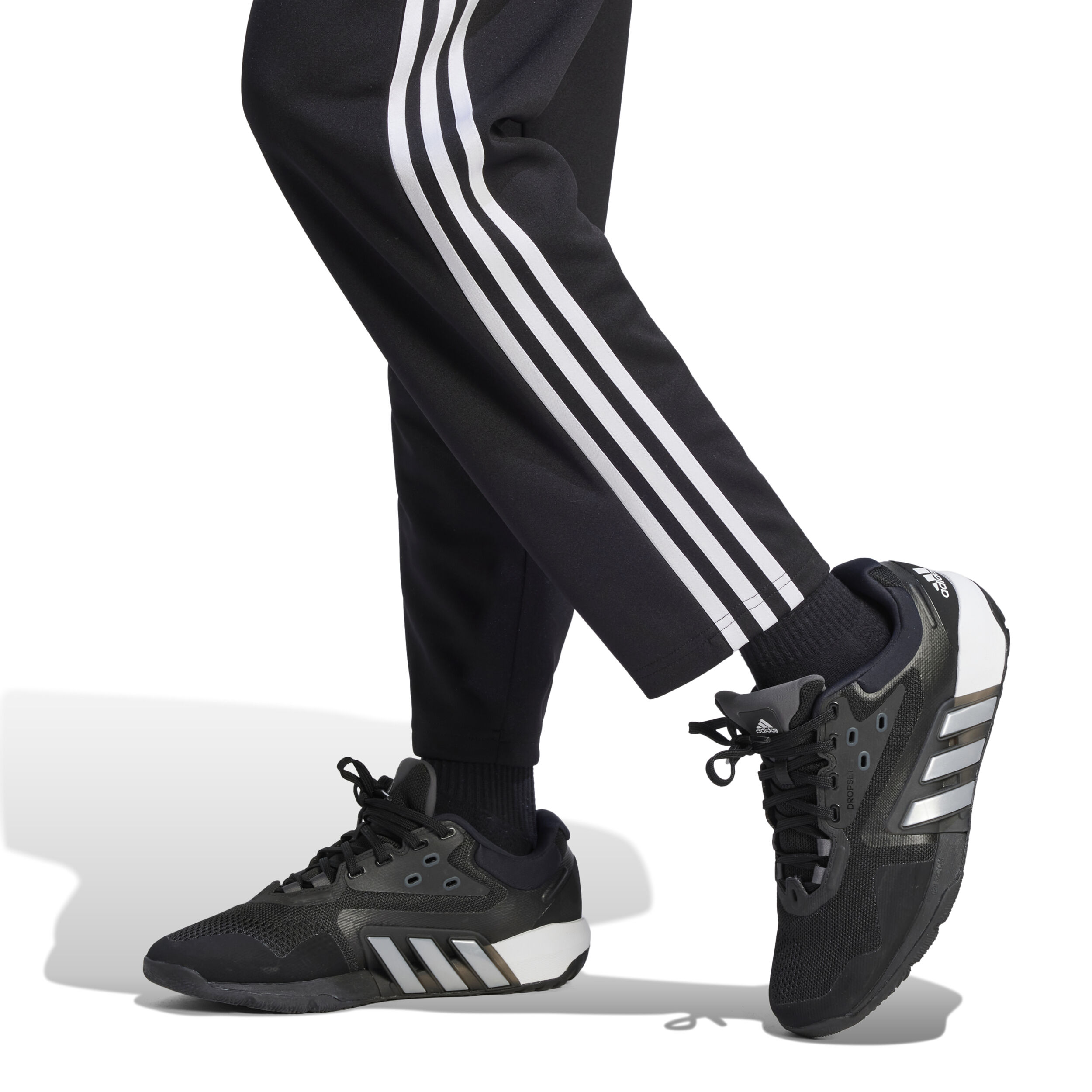 Essetials 3-Stripes Trainingshose Damen - Schwarz, Weiß