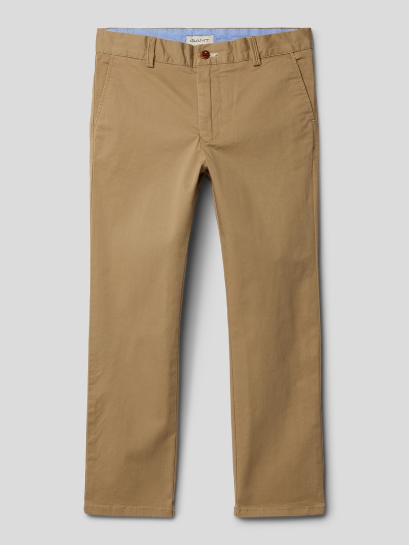 Chino mit Eingrifftaschen in beige