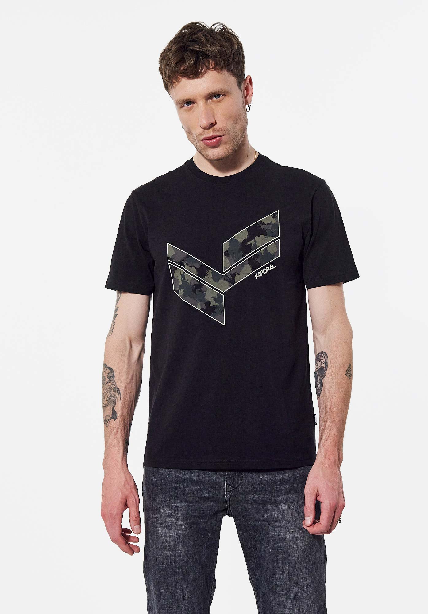 BRYZO  T-shirt noir Homme en 100% coton bio
