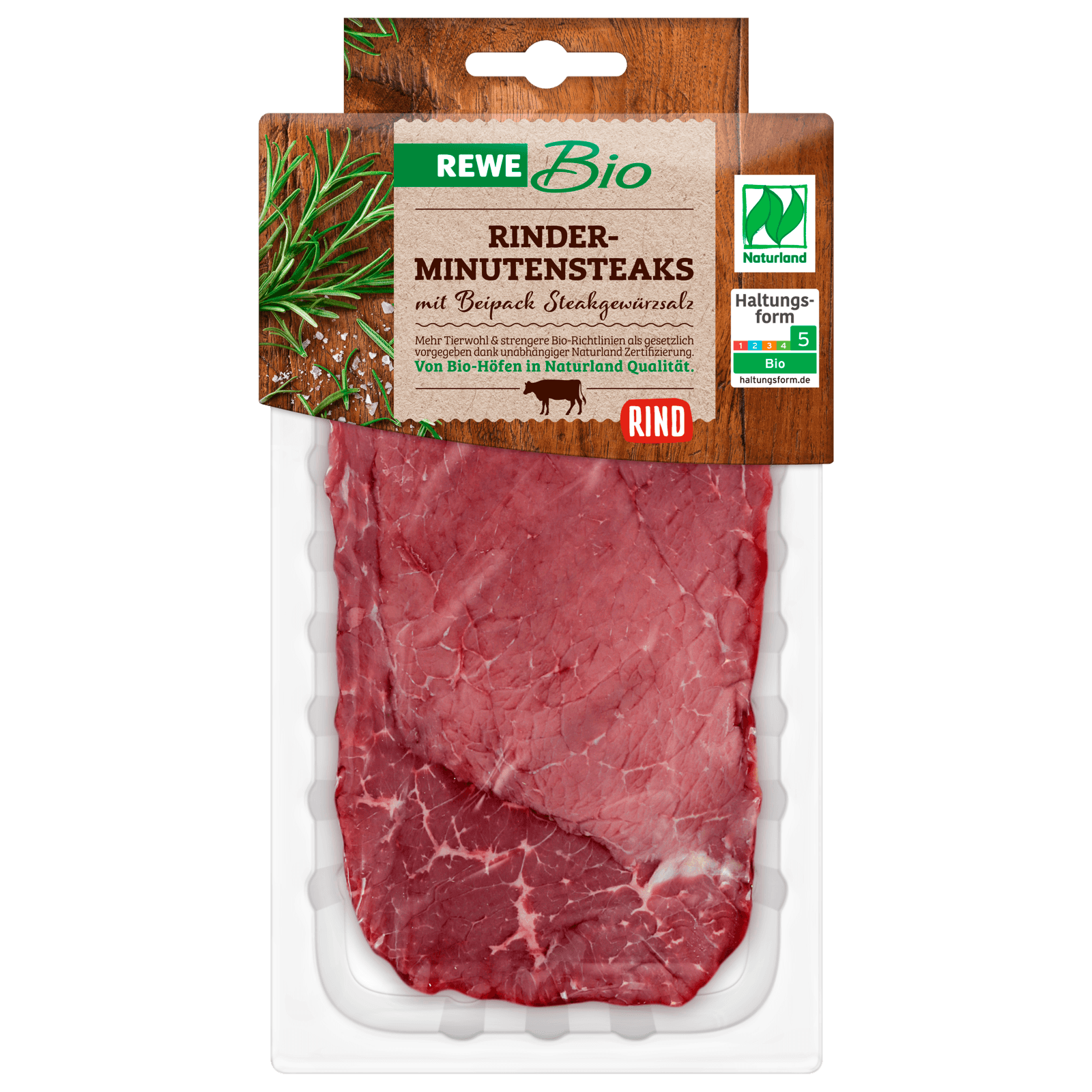 REWE Bio Rinder-Minutensteaks 200g